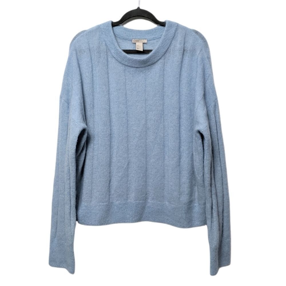 H&M Wool Mohair Crew Neck Oversized Sweater M